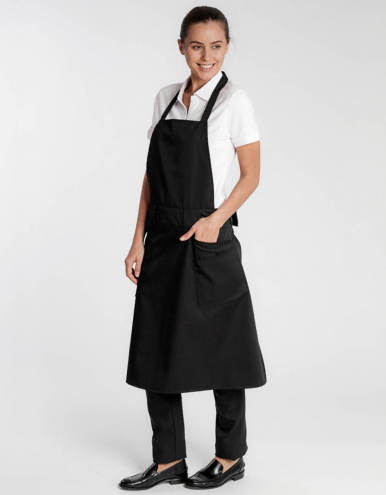 Latzschürze Imola 2in1 Classic 96 x 95 cm - schwarz